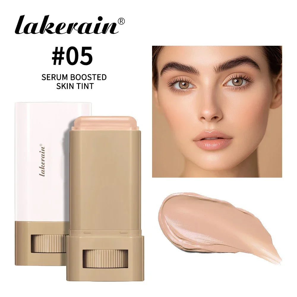 6 Colors Tinted Foundation Cream Stick, Waterproof Oil Control Concealer Foundation, Smooth Matte Full Coverage Makeup Stick