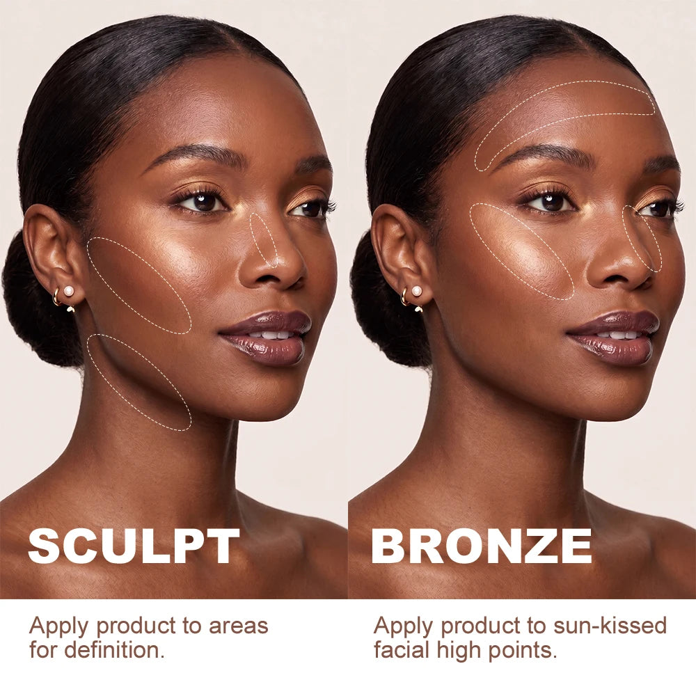 Mousse Cream Bronzer Matte Natural Contour Cream Bronzer Long Lasting Blendable Face Shading Cream Waterproof Makeup Cosmetics