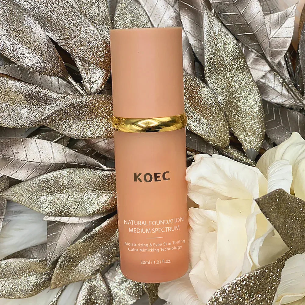 30ml KOEC Medium Spectrum Natural Foundation Moisturizing Even Skin Toning Color Mimicking Covering Shades Natural Mild Formula - AliExpress 66