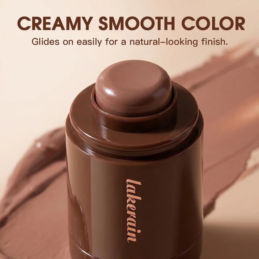 Lakerain Bronze Contour Stick Hydrates Smooths Skin Create Dimensional Effect Long-lasting Natural Makeup Effect Contour Stick