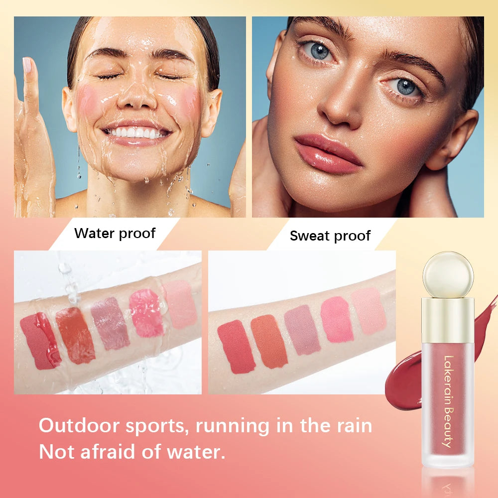 7.5ml Matte Liquid Blush Velvet Blusher Orange Peach Face Pigment Lasting Beauty Natural Cheek Tint Cream Waterproof Blush - AliExpress 66