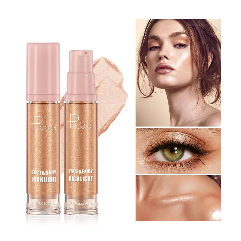 Sparking Skin Dazzling Shimmer Glitter Highlighter Eye Shadow Cream Makeup Gold Face Contour Bronzer Brighten Body High Light - AliExpress 66