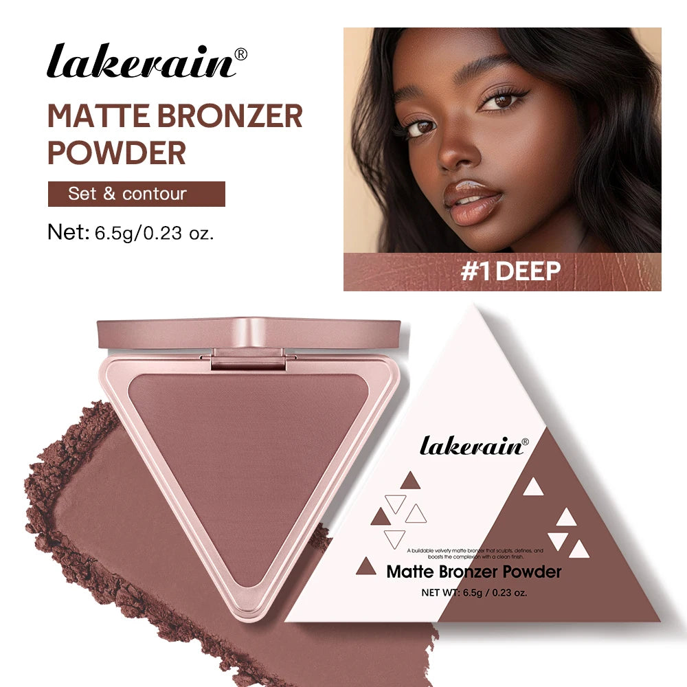 Lakerain Matte Bronzer Powder Long Lasting Makeup Effect Waterproof Sweatproof Setting Powder Oil Control Bronzer Face Makeup - AliExpress 66