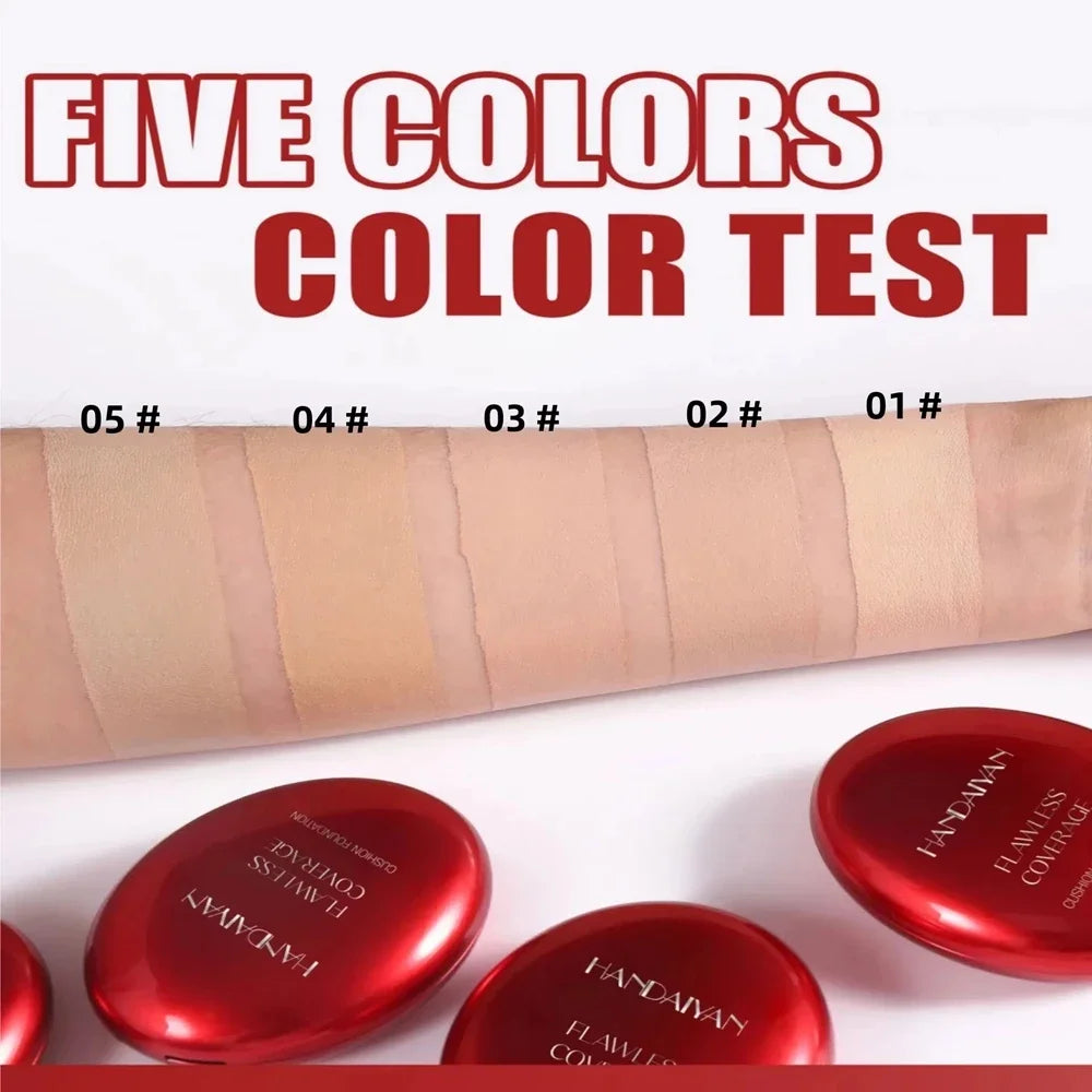 Air Cushion Foundation Light Natural Concealer Red Shell Foundation Natural Brighten Skin Color Long Lasting Makeup Foundation - AliExpress 66