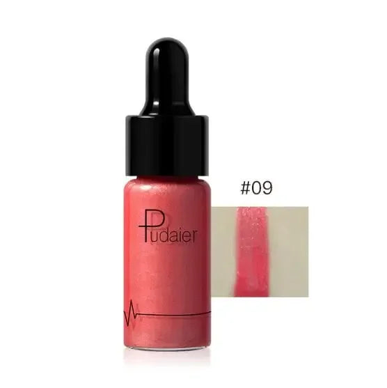 12 Color Liquid R Nude Contouring Face Brightener Glow Shimmer 3D Bronzer Highlighter Glitter Makeup Cream