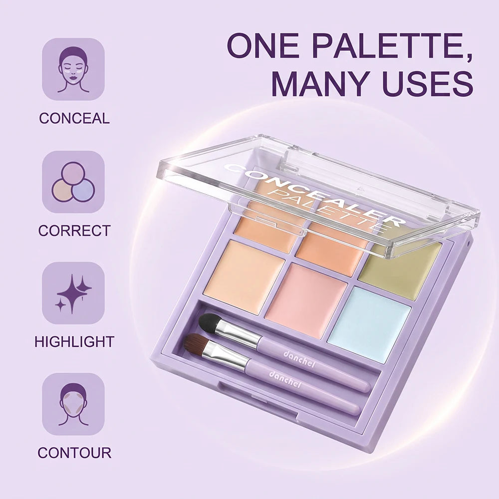Concealer Palette Matte Finish Decorate Dark Circle Even Skin Tone Concealer,Color Correction,Brightening 3 in 1 Conceal Palette - AliExpress 66