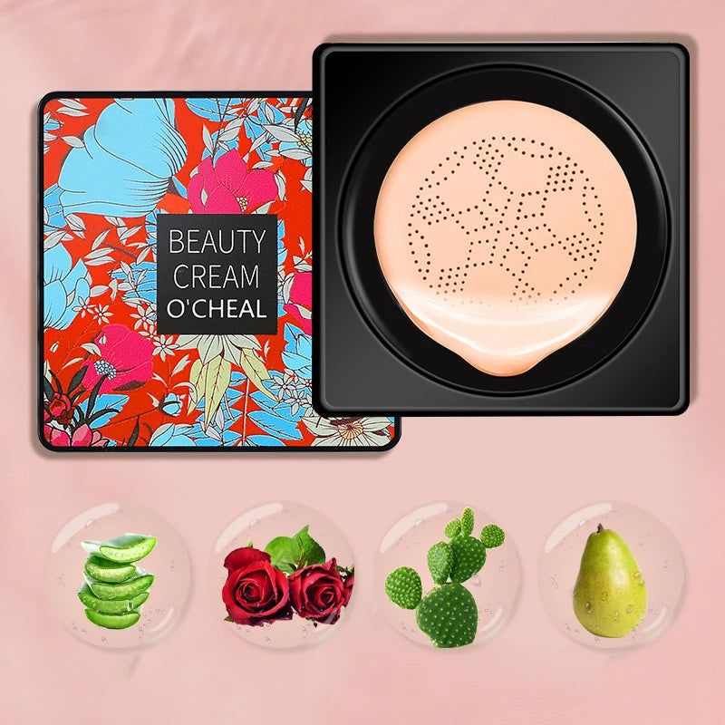 Mushroom Air Cushion Plant Nourishing BB Cream Concealer Moisturizing Foundation Fluid Isolating Plain CC Cream - AliExpress 66