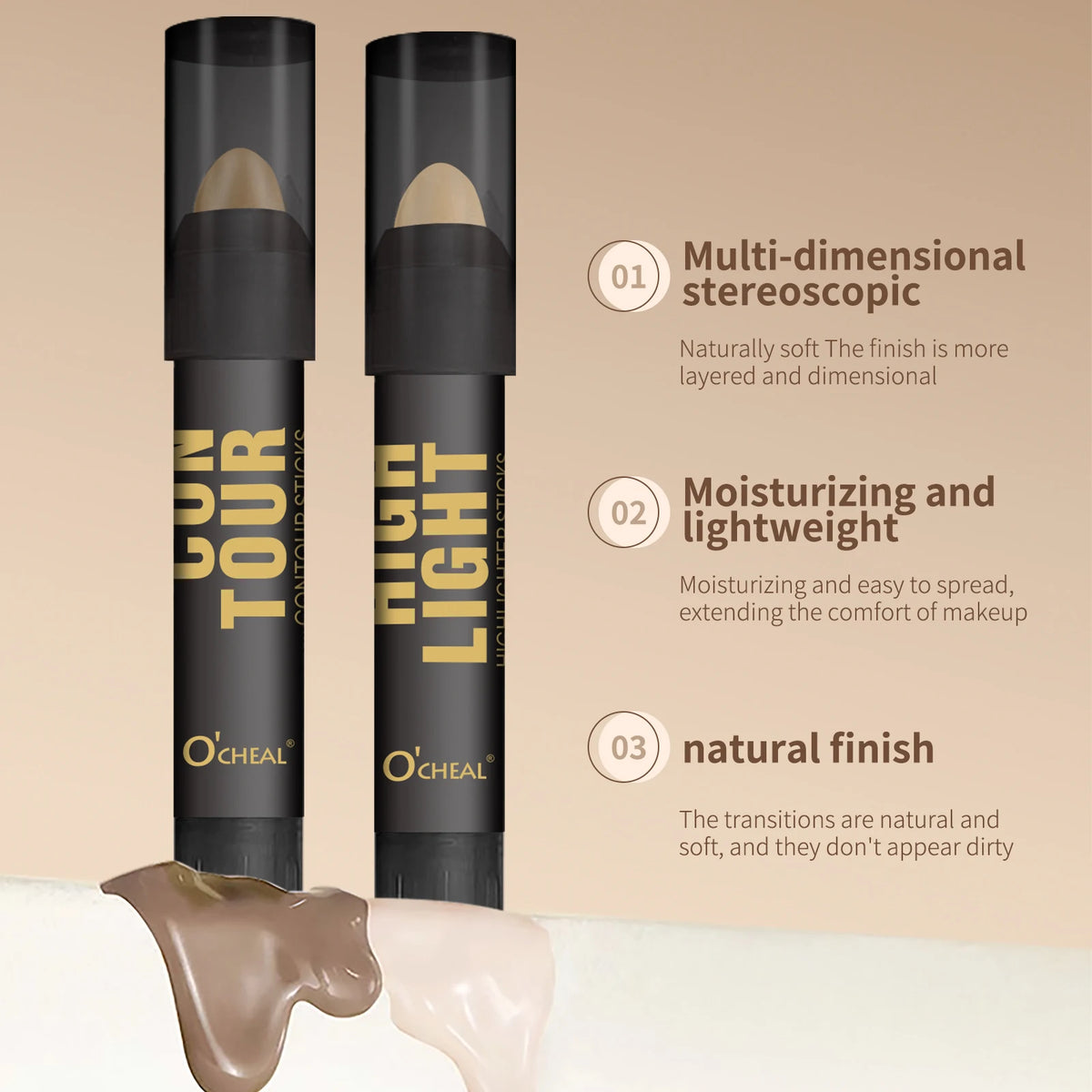 Professional Contour Stick Highlighter Concealer Silkworm Nose Shadow Makeup Pen for Face Sculpting and Highlighting Cosmetics - AliExpress 66