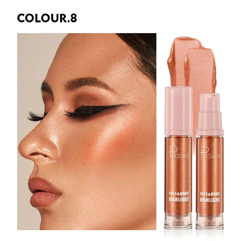 Sparking Skin Dazzling Shimmer Glitter Highlighter Eye Shadow Cream Makeup Gold Face Contour Bronzer Brighten Body High Light - AliExpress 66