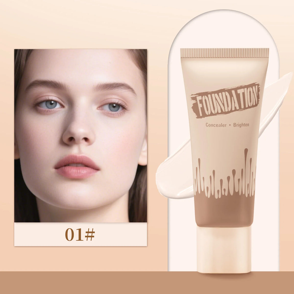 Full Coverage Foundation, Matte Finish Oil-control Liquid Foundation, Covering Blemishes And Dark Spot, Concealer Cream - AliExpress 66
