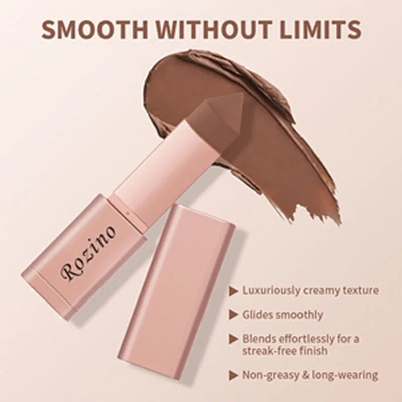 Three-in-One Foundation Stick, Concealer Stick and Blush Stick, Long-Lasting and Natural Easy and Convenient for Applying Makeup