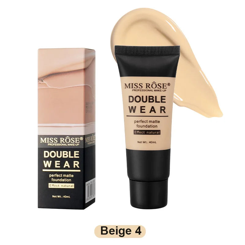 MISS ROSE 40ml Natural Nude Liquid Foundation Sweatproof Concealer Cream Daily Facial Makeup Cosmetics - AliExpress 66