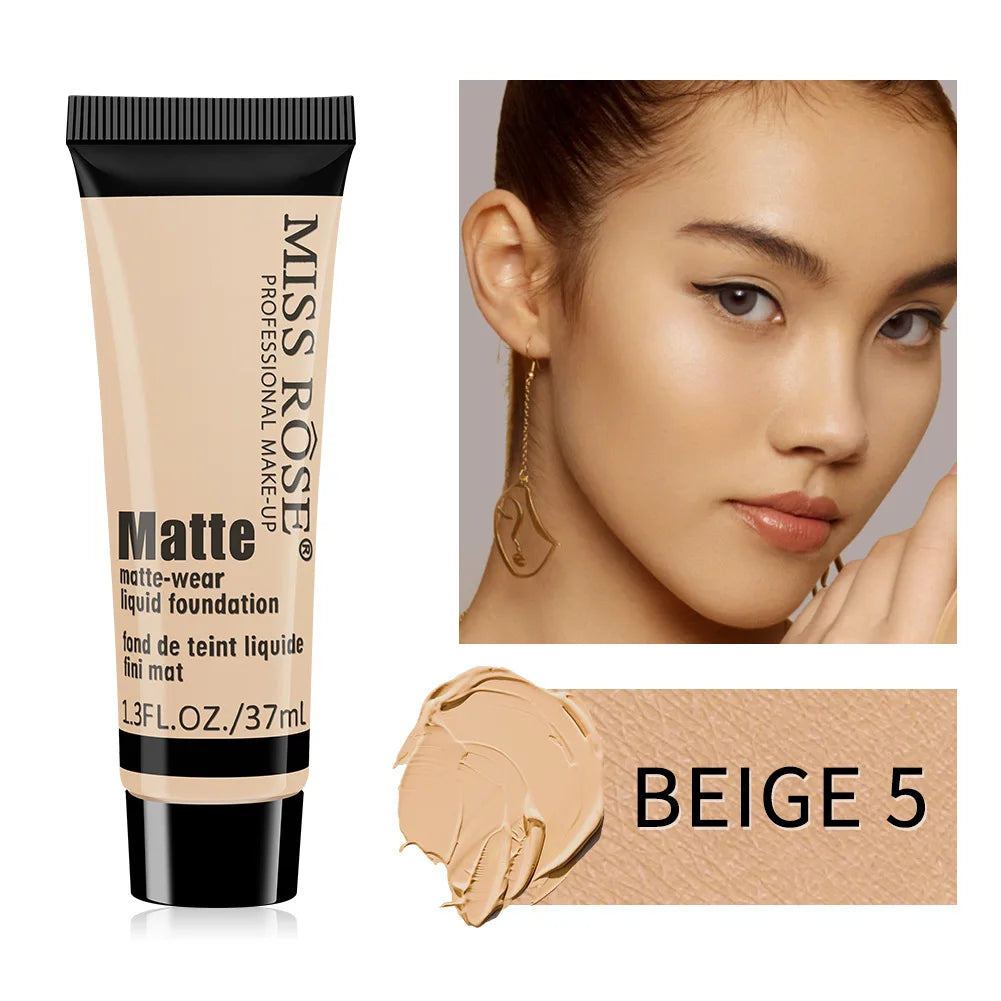 MISS ROSE Contour Liquid Foundation, High Coverage Long?lasting Concealing Cream Foundation Facial Base Makeup Cosmetics - AliExpress 66