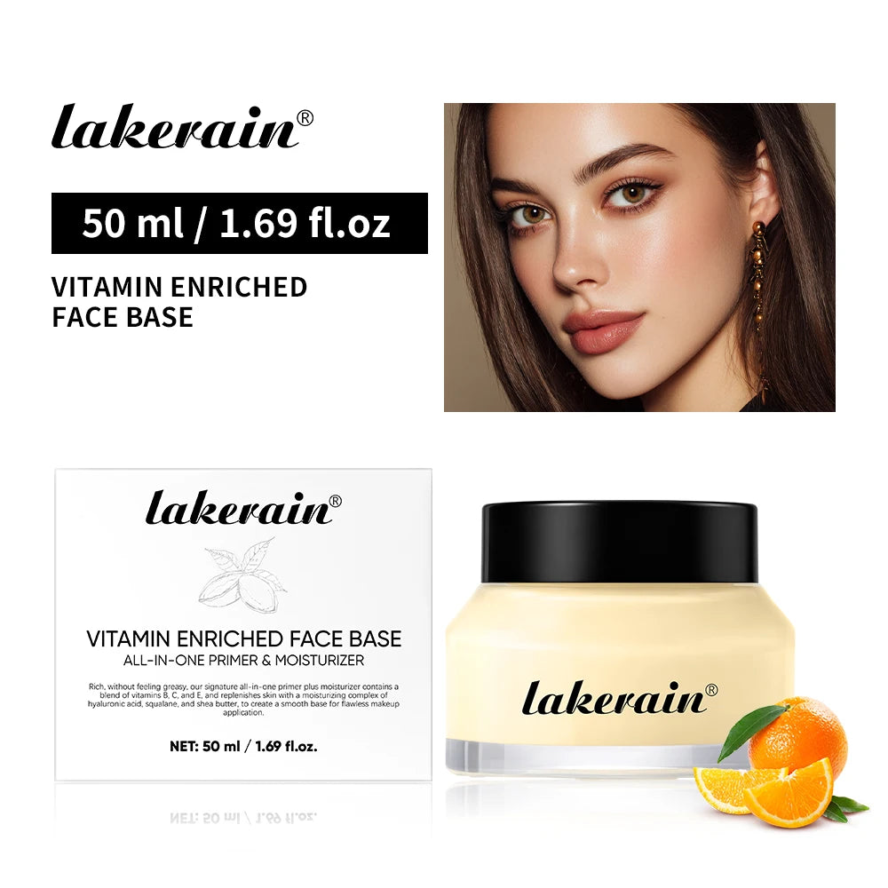 Lakerain Vitamin Facial Base Cream Long Lasting Makeup Nourishes Skin Deep Hydration Smoothly Flawless Smooth Pores Base Cream - AliExpress 66