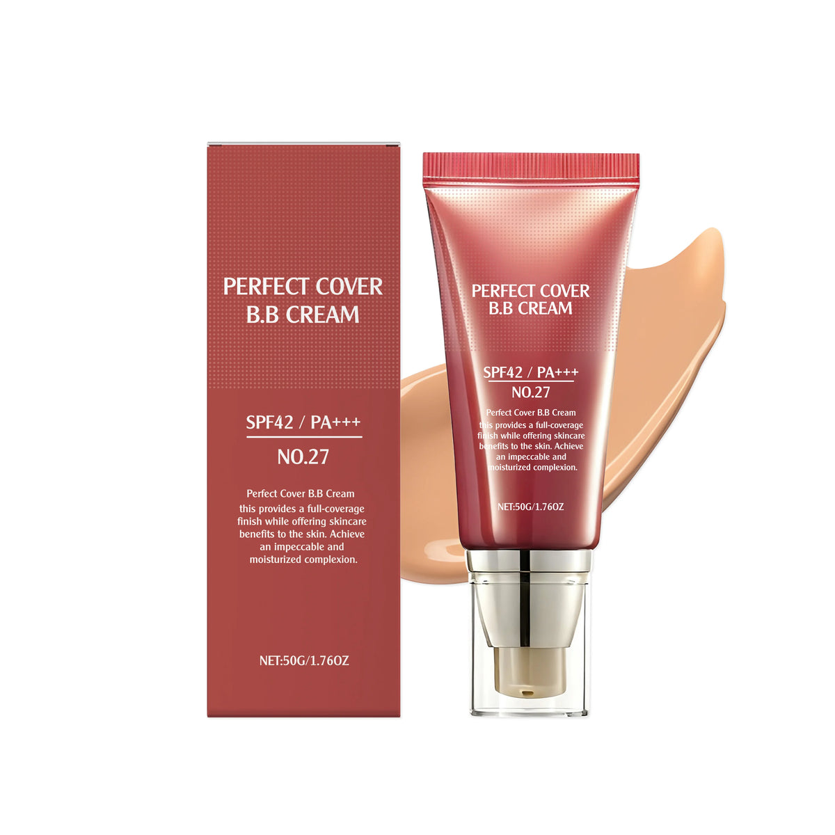 BB Cream SPF 42 PA +++ Tinted Moisturizer for Face Full Coverage Concealer Liquid Foundation Makeup for Dark Circles Fine Lines - AliExpress 66
