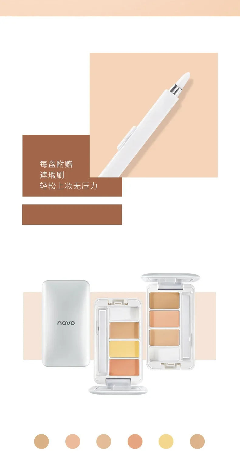 Two-Color Liquid Concealer Light Flawless Retouch Waterproof High-Gloss Makeup for Brightening Dark Circles And Acne Coverage