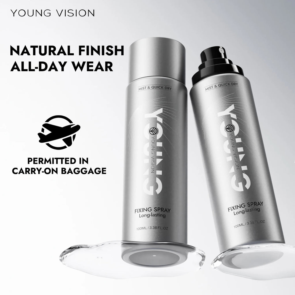 YOUNG VISION 100ml Makeup Setting Spray ¨C Long-Lasting Matte Finish, Oil-Control, 3-Layer Film-Forming, Alcohol-Free, Hydrating, - AliExpress 66