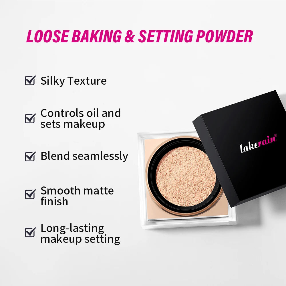 Loose Baking&Setting Powder Long Lasting Oil Control Natural Face Matte Waterproof BrighTening Loose Powder Makeup Cosmetics - AliExpress 66