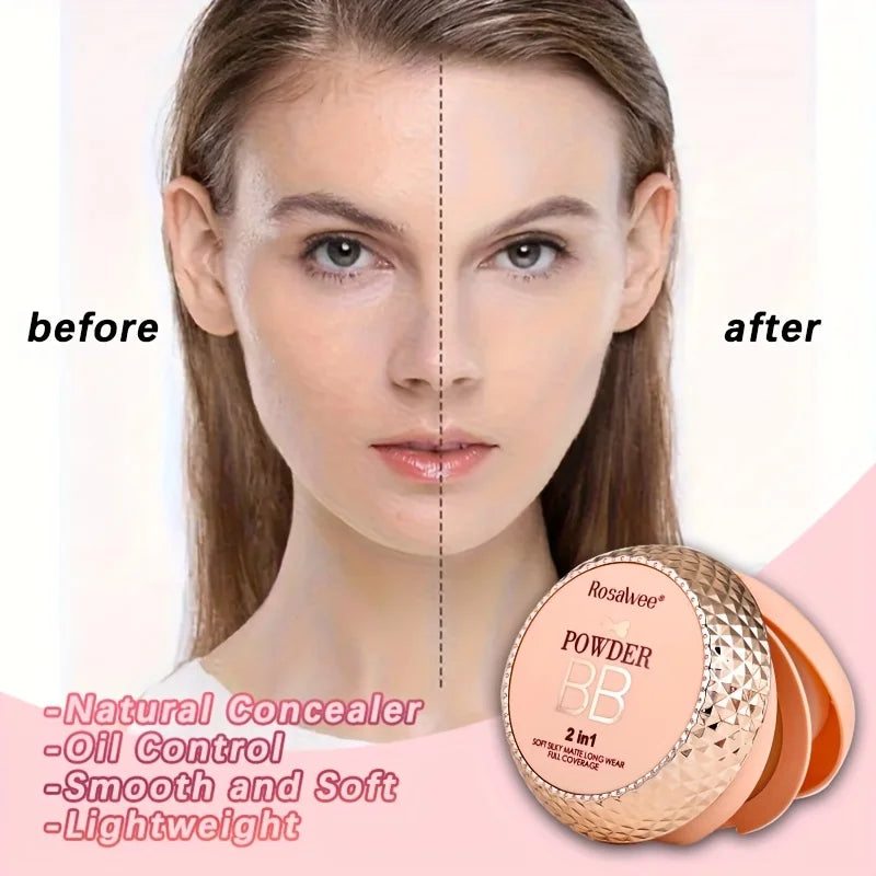 Full Coverage Face Powder, Long-Lasting, Breathable, Get Smooth Flawless Fine Lines and Lightweight Finishing Foundation, Face M - AliExpress 66