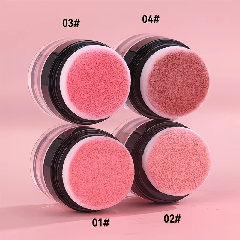 Blush Puff,Naturally Saturated and Buildable,Long-lasting Waterproof Natural Blush,Brightening Complexion,Effortless Application