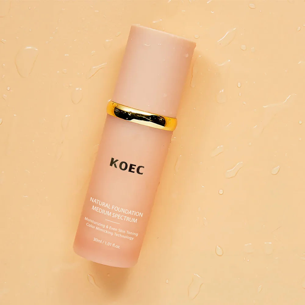 30ml KOEC Medium Spectrum Natural Foundation Moisturizing Even Skin Toning Color Mimicking Covering Shades Natural Mild Formula - AliExpress 66