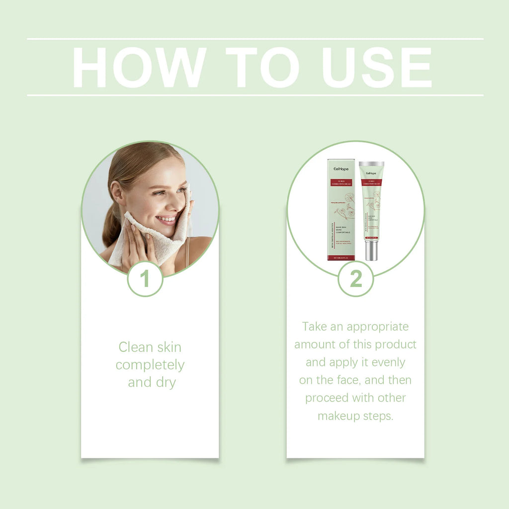 Centella Asiatica CC Cream Repair Redness Damage Smoothing Moisturizing Brighten Sunscreen Concealer Skincare Makeup Foundation - AliExpress 66
