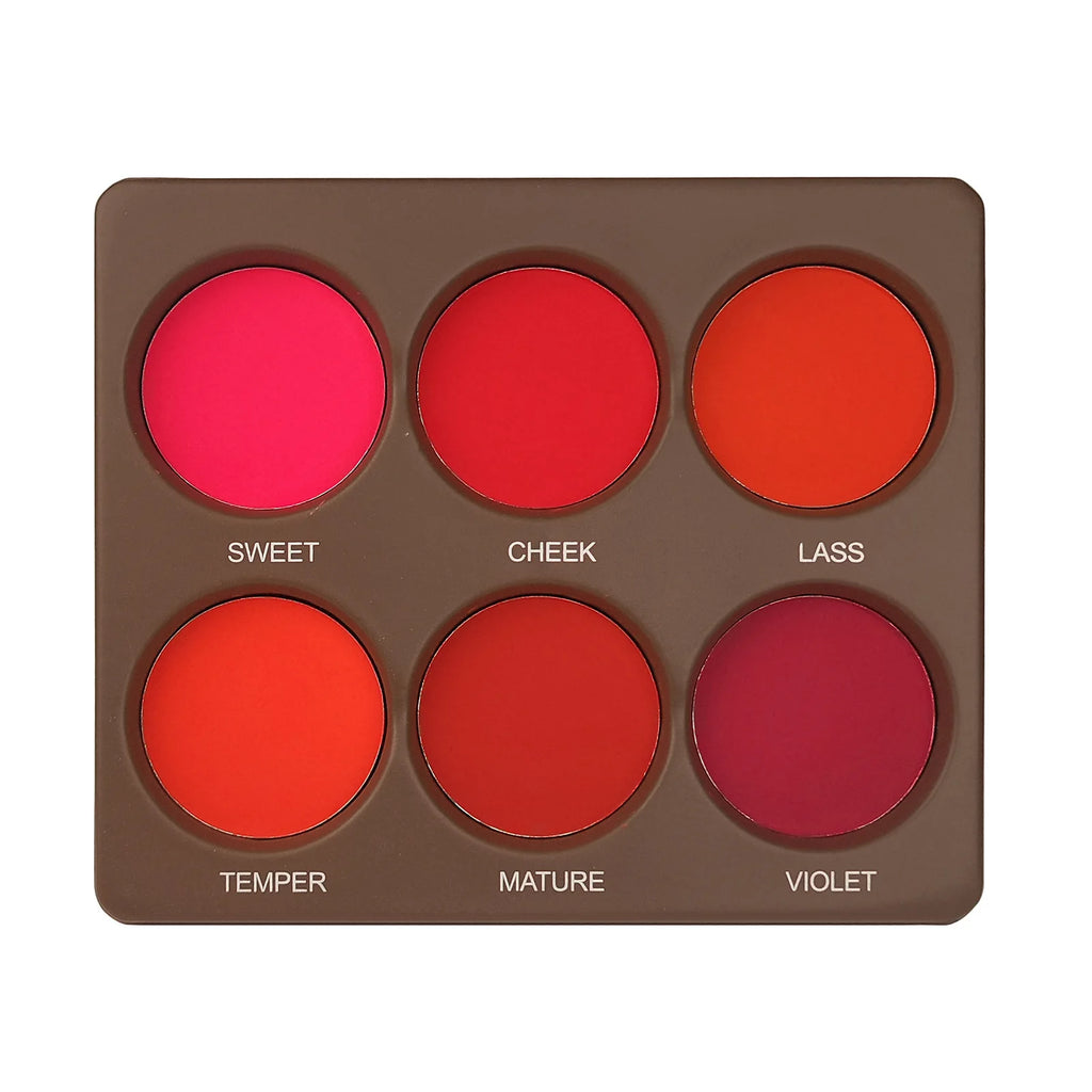 6-Color Waterproof Matte Blush Palette Free Brush Buildable Medium Coverage Sweatproof&Long-Lasting Natural Finish Lightweight - AliExpress 66
