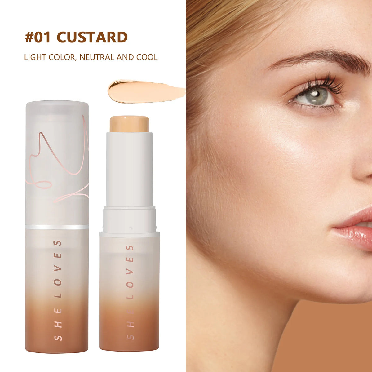 Matte Foundation Stick Full Coverage Face Base Makeup Lightweight Velvet Longlasting Cream Oil-control Hydrated Makeup Cosmetics