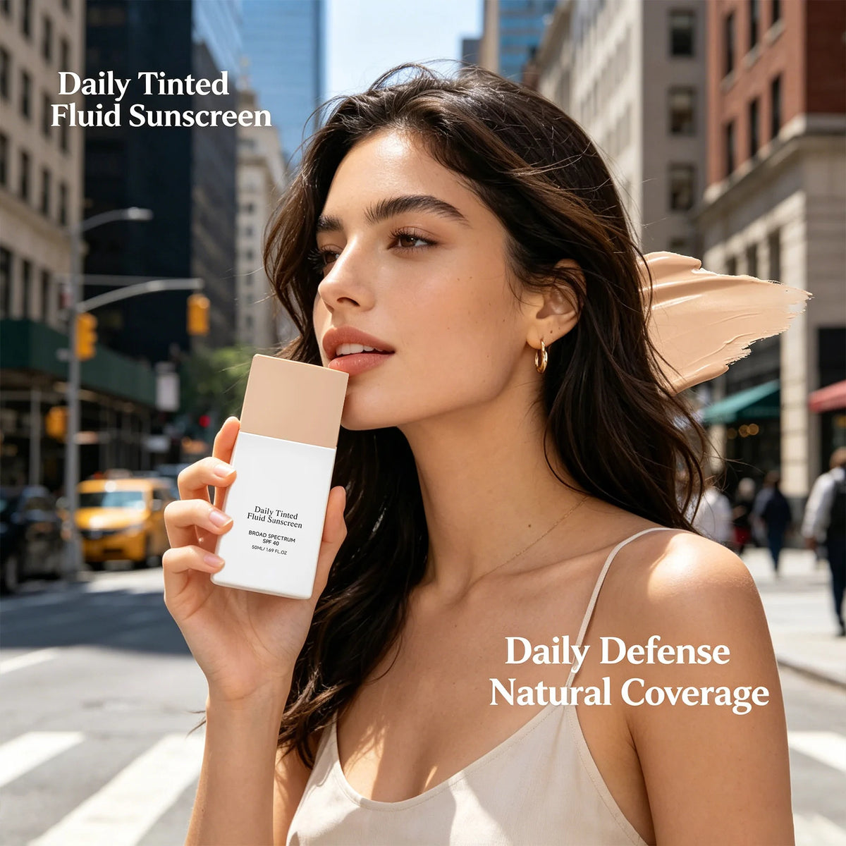 Hydrating Concealer Lotion Even Skin Tone Smooth Skin Relieve Dryness Provide UV Protection Tinted Fluid Sunscreen Moisturizer