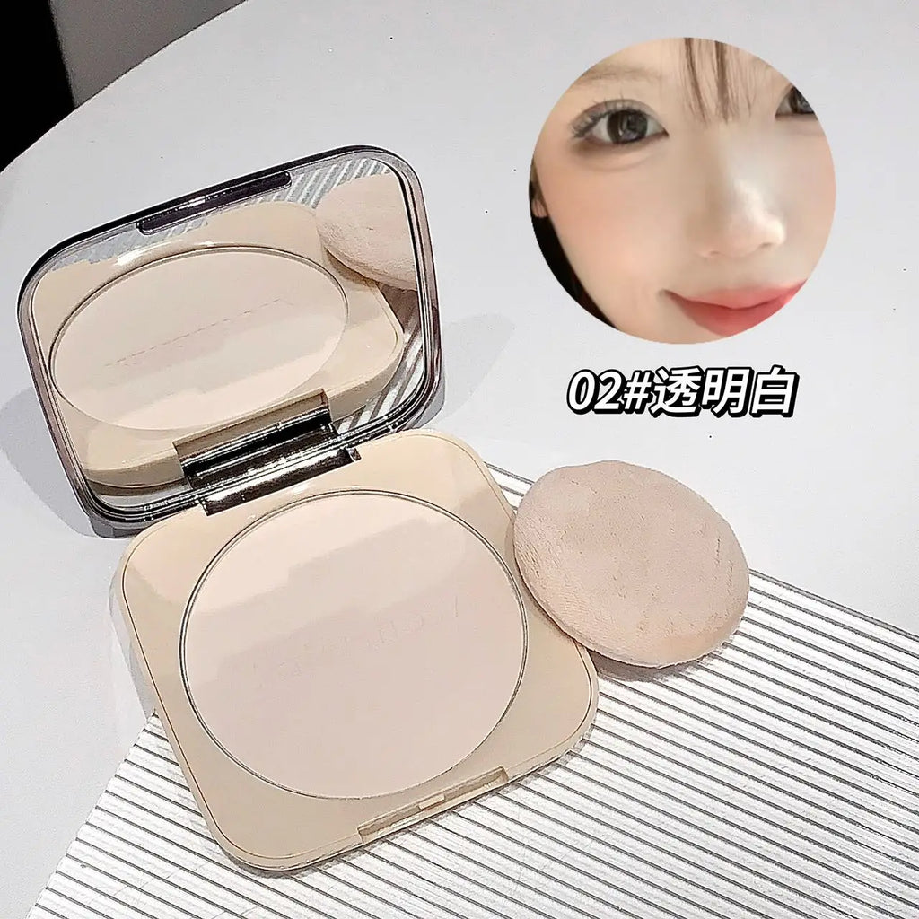Large Box 18g Multifunctional Setting Powder (Oil Control, Waterproof, Purple Brightening) with Mirror Portable Makeup Cake