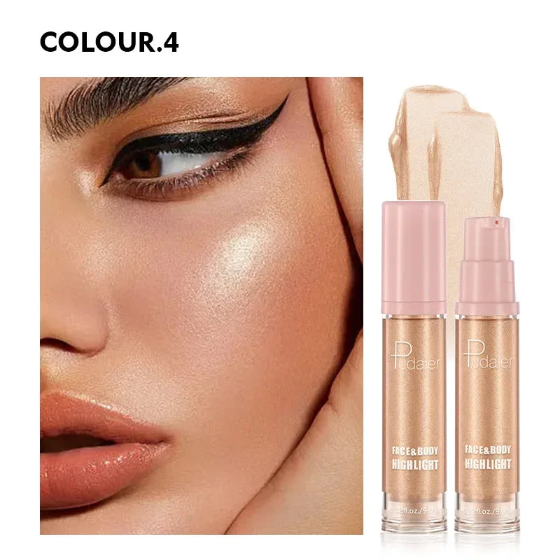 Sparking Skin Dazzling Shimmer Glitter Highlighter Eye Shadow Cream Makeup Gold Face Contour Bronzer Brighten Body High Light - AliExpress 66