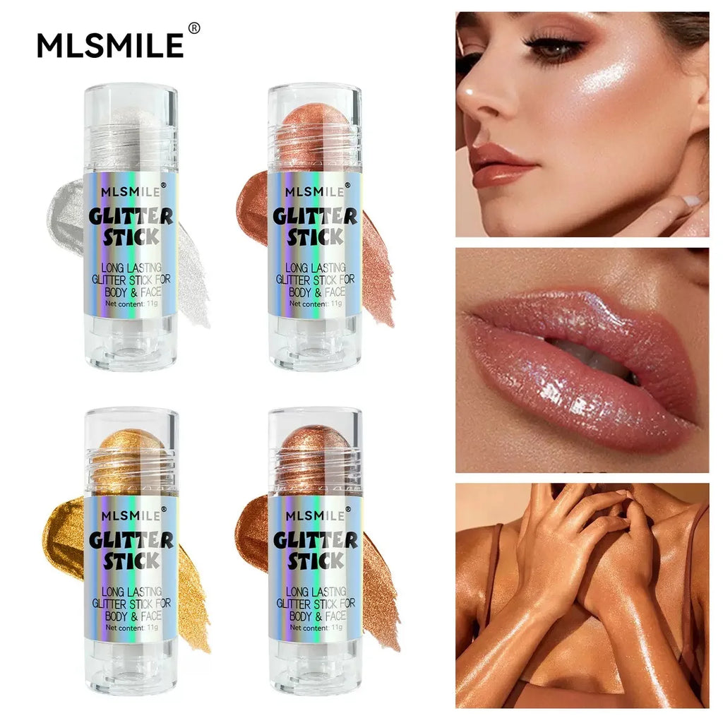 4 Colors Brighten Highlighter Bar Cosmetics Face Contour Bronzer Shimmer Highlighter Stick Body Highlighter Beauty Makeup - AliExpress 66