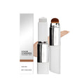 Color Changing Foundation Stick Waterproof Sweatproof Lightening Full Coverage Concealer 2 in 1 Stick Foundation Makeup Brushes