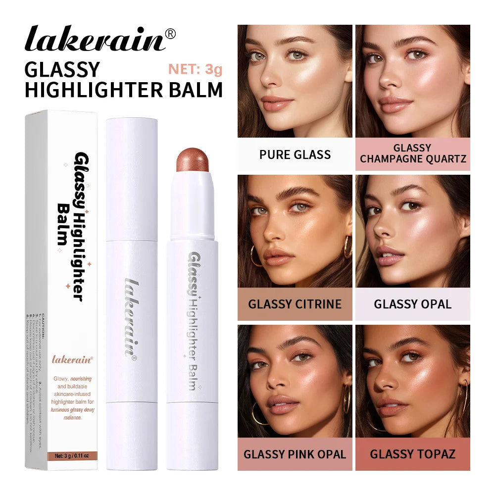 Glassy Highlighter Balm Brighten Complexion Deep Hydration Long Lasting Wear Highlighting Cream Eye Cheek Lip Body Glossy Pen - AliExpress 66
