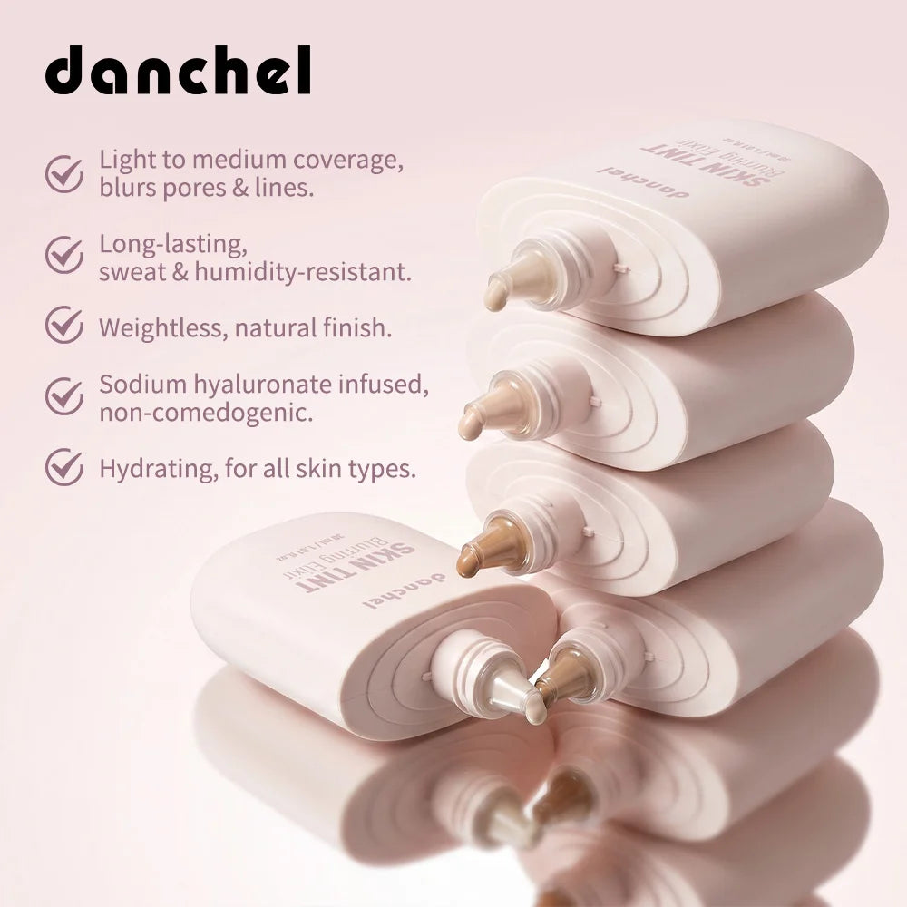 Skin Tint Blurring Elixir Even Skin Tone 12h Long-lasting Natural Finish Hide Pores Fine Lines Lightweight Breathable Skin Tint