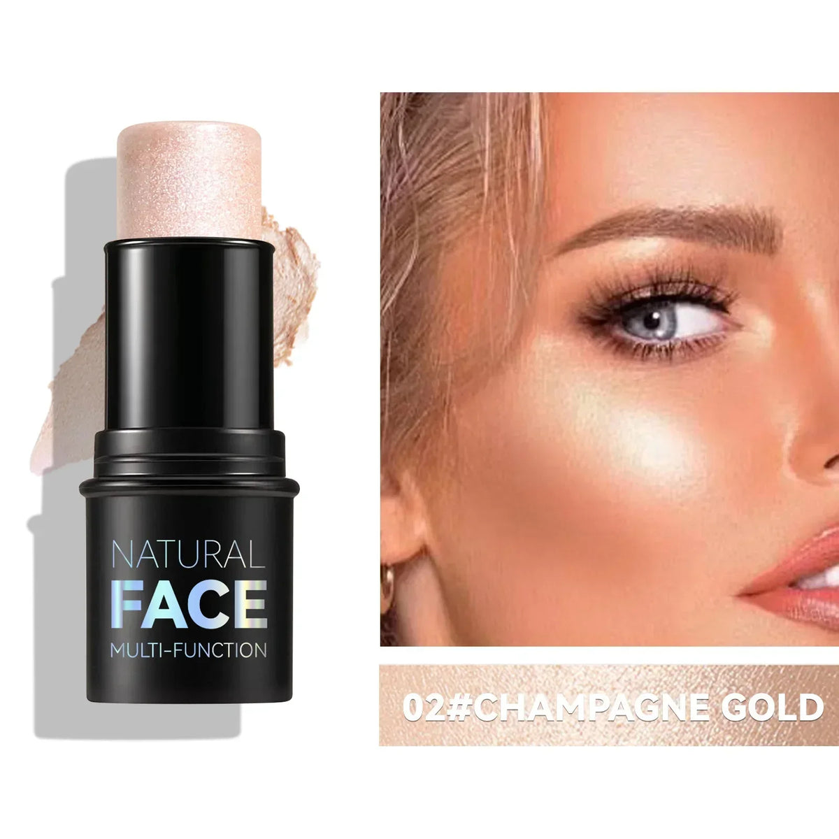 Makeup Face Cream Contour Sticks,Shades with Highlighter & Bronzer & Blush, Non-greasy and Water-resistant Face Contouring Pen - AliExpress 66