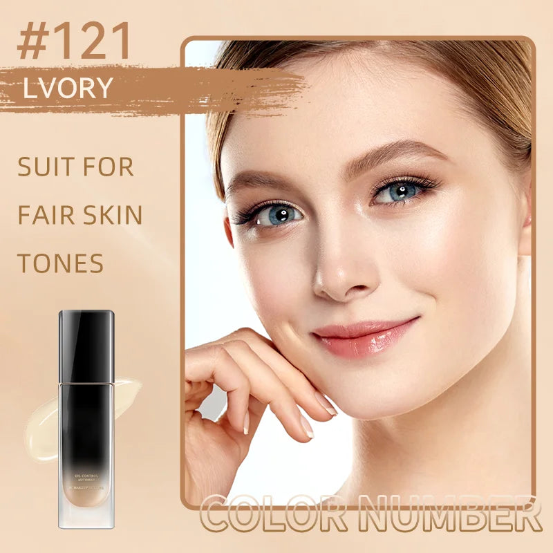 KATELYN Face Foundation Cream Oil-Control Matte BB Cream Waterproof Lasting Concealer Liquid Full Coverage Matte Base