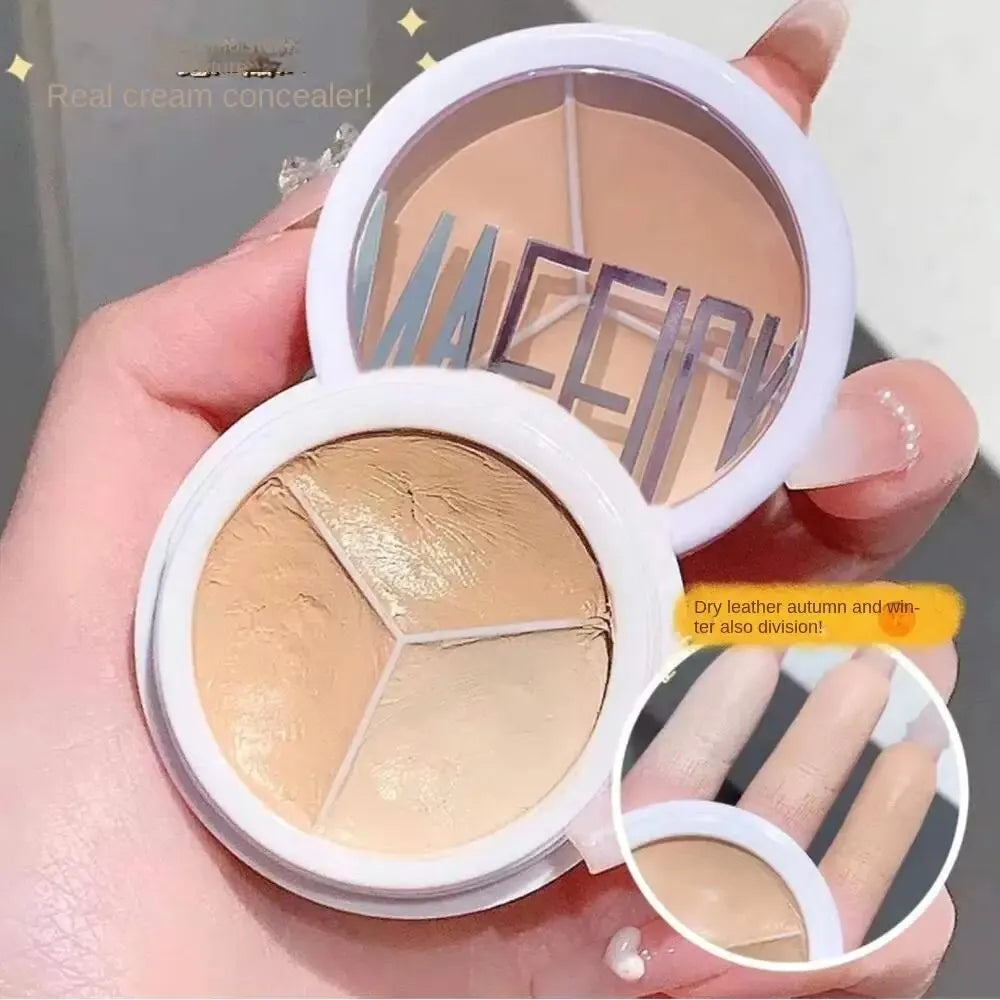 3-Color Concealer Palette Professionally Covers Dark Circles Around Eyes and Face - AliExpress 66