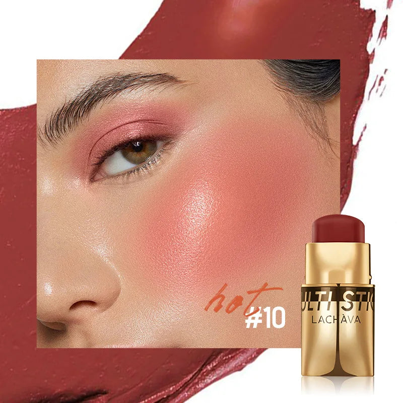 3 in 1 Waterproof Blush Stick For Lips Face Eyes Natural Brightening Makeup Multi Use Beauty Creamy Long Lasting - AliExpress 66