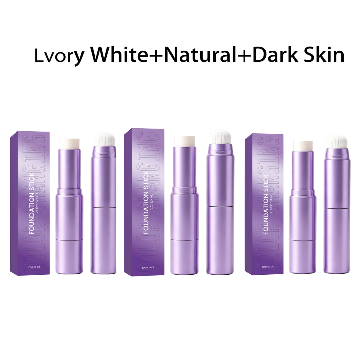 Dual Head Color Changing Foundation Stick High Coverage Moisturizing Long Lasting Flawless Finish Smart Tone Adapt Makeup 10g - AliExpress 66