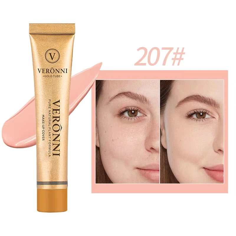 Concealer Makeup, 14 Shades Full Coverage Concealer Tube, Long Lasting Waterproof Concealer for Dark Circles, Acne Scars, Tattoo