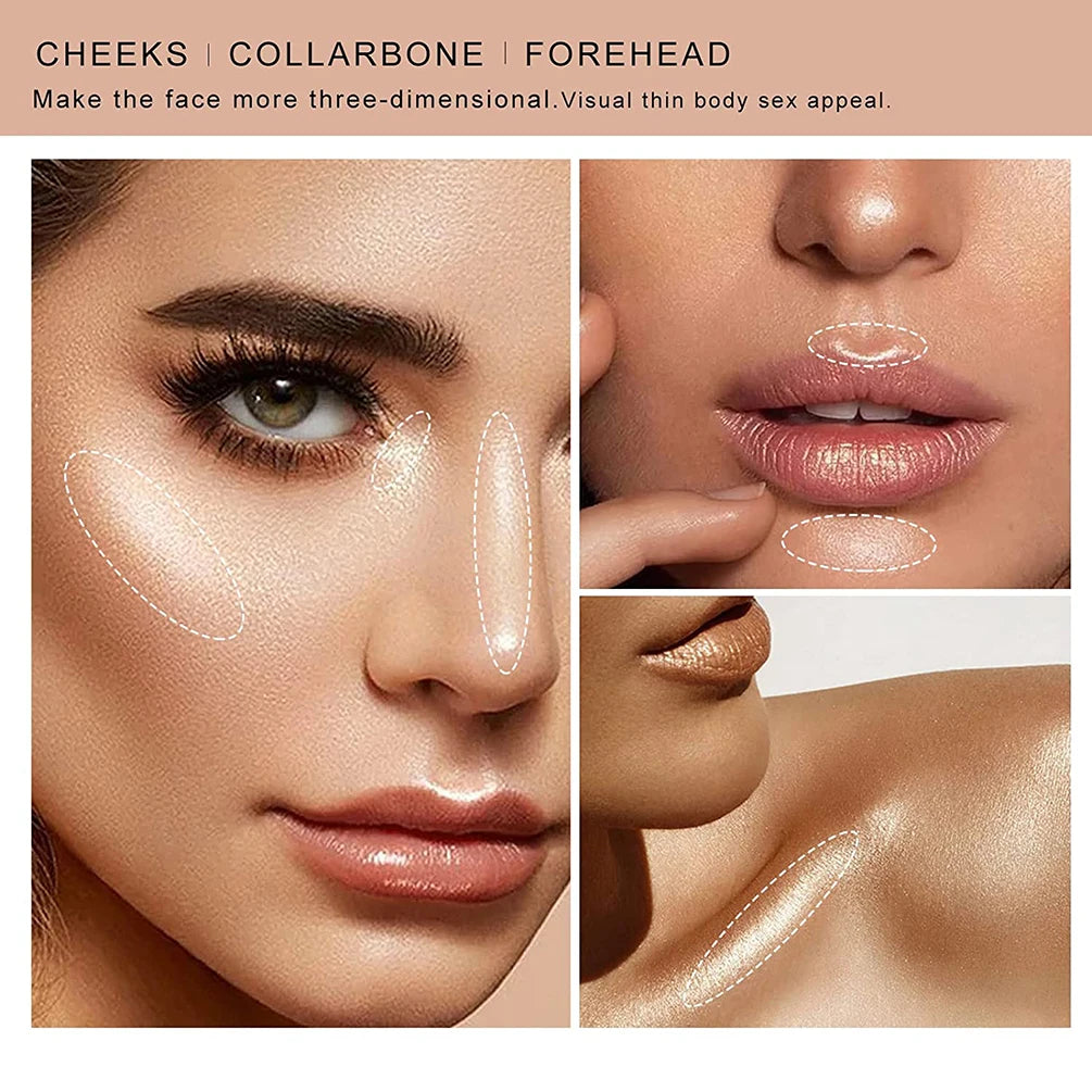 Magical Halo Highlighter Stick for Face Glitter