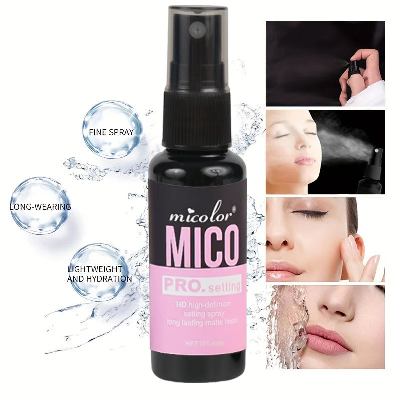 Micolor MICO Makeup Set,Face Primer Gel+Pro Setting Spray,Oil Control Pore Minimizing Long Lasting Matte Makeup Base Cosmetic