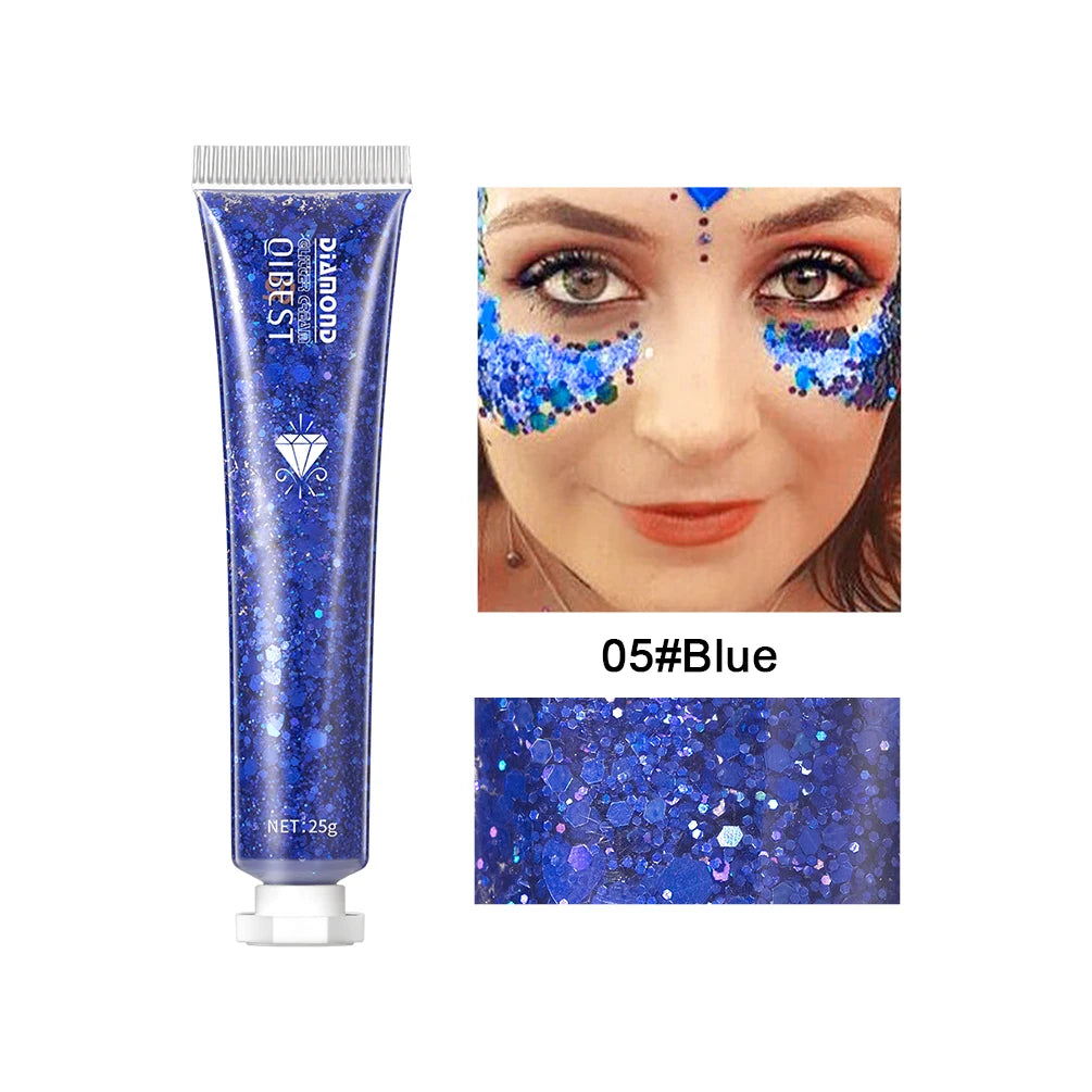 QIBEST 6 Colors Highlighter Powder Glitter Sequins Gel Shimmer Contour Blush Powder Makeup For Face Body Highlight Makeup Tools - AliExpress 66