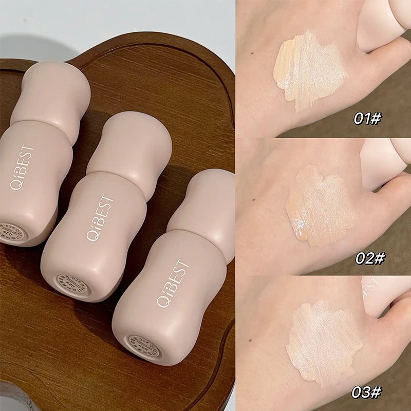 QIBEST Natural Liquid Concealer Cream Makeup 4 Colors Moisturizing Waterproof Cover Acne Dark Circles Face Base Korean Cosmetics - AliExpress 66