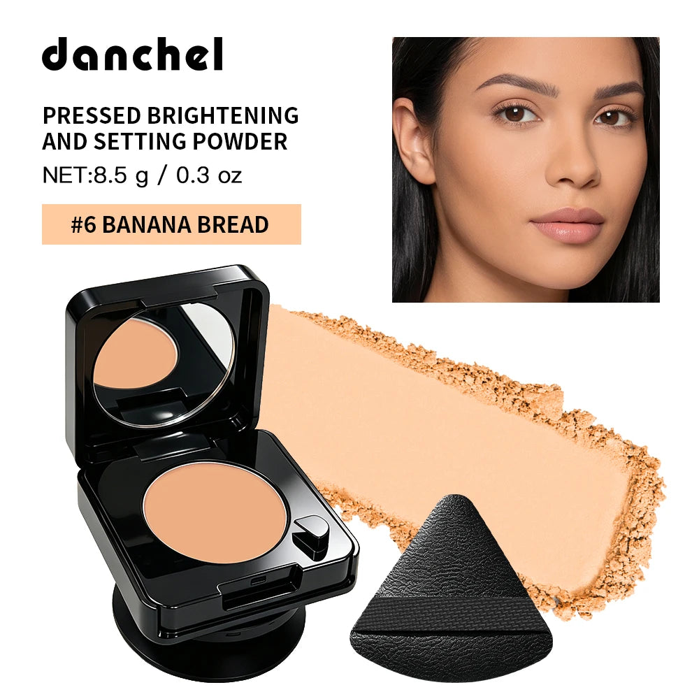 2-In-1 Oil Control & Makeup Setting Pressed Powder Long Lasting Blur Pores Matte Pressed Powder with Phone Grip Woman Cosmetics