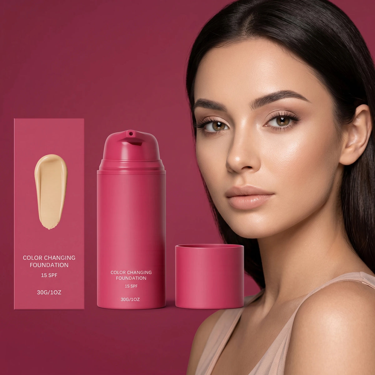 Color Changing Foundation Natural Color Spf15 Sun Protection Makeup Full Coverage Even Skin Tone Lightweight Moisturizing Makeup - AliExpress 66