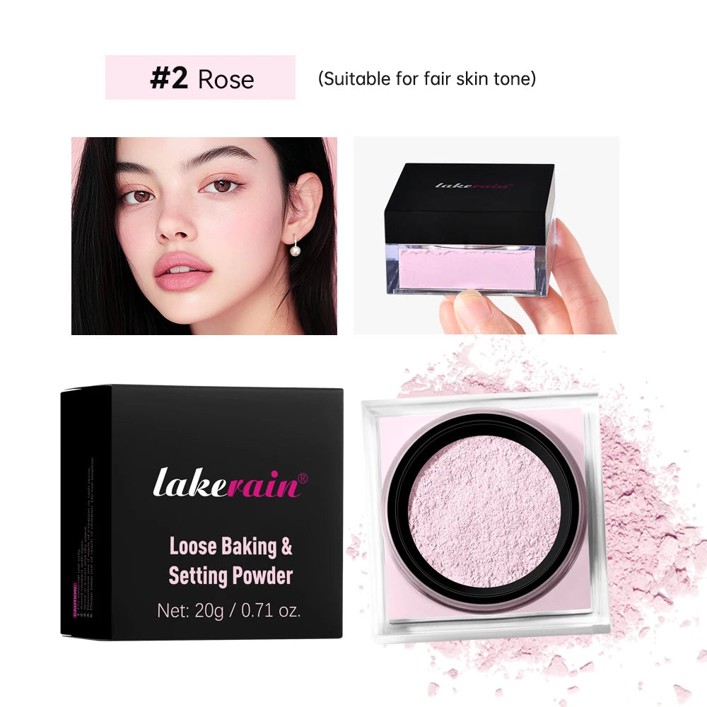 Lakerain Delicate Setting Powder Lasting Without Shedding Makeup Control Oil Locking Moisture Create Zero Pore Base Makeup - AliExpress 66