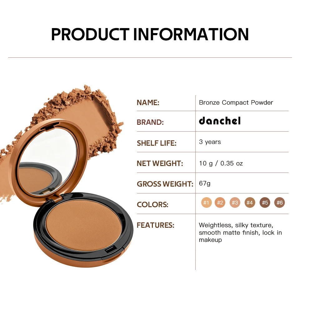 Matte Bronzing Powder 6 Shades Natural Warm Tone Buildable Contour Smooth Blendable Compact Travel Size Makeup For Face - AliExpress 66