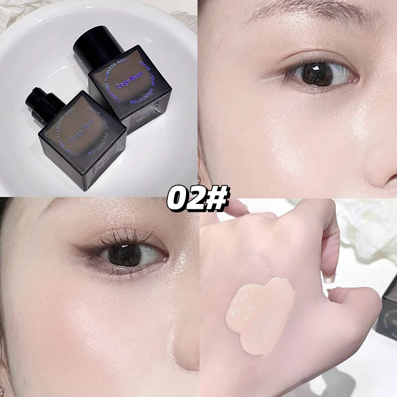 Gege Bear Clear Flawless Foundation, Natural, Hydrating, Long-Lasting, Coverage for Dry and Oily Skin Types to Even Skin Tone - AliExpress 66